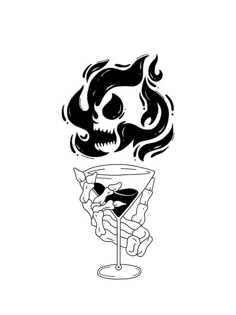 Cocktail Time pellicola backlit da byh.illustration