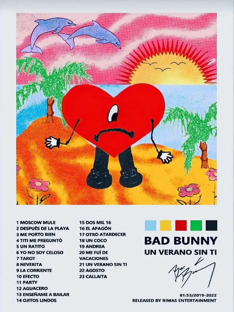 Bad Bunny Un Verano Sin Ti pellicola backlit da Roronoa7
