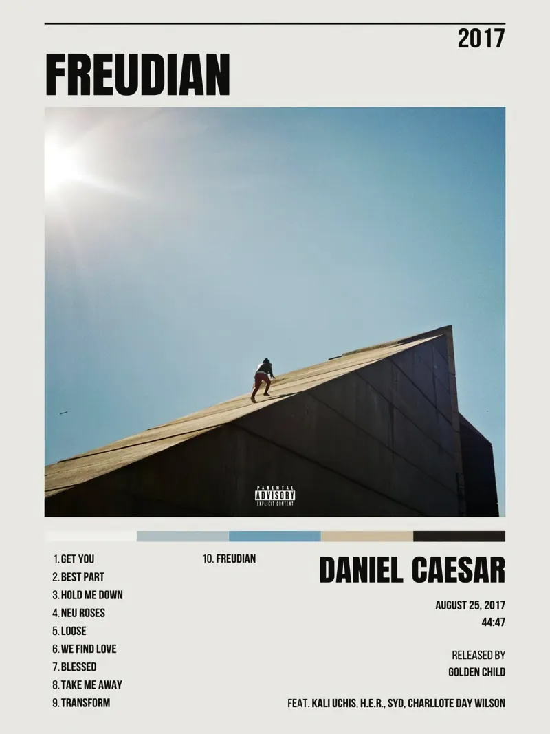 Daniel Caesar Freudian pellicola backlit da Raptor Metafora