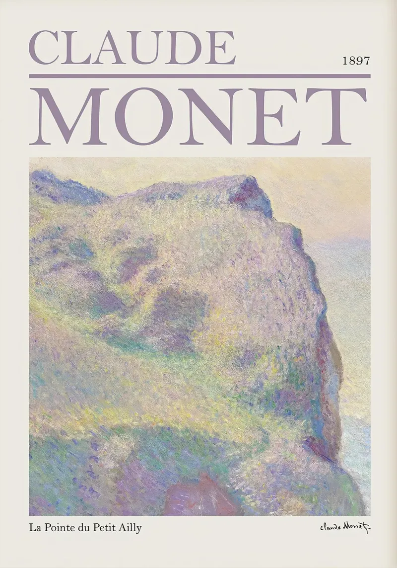 Mostra La Pointe du Petit Ailly Claude Monet pellicola backlit da Palletolate