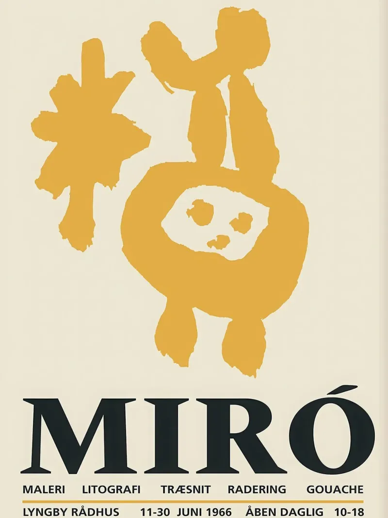 Mostra di Mirò pellicola backlit da Palletolate
