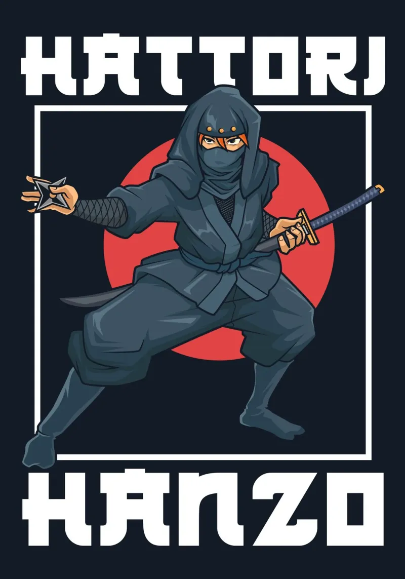 Hattori Hanzo - Schaduwen van de Sengoku-periode hahnemühle van pixelbull - medieval art and more