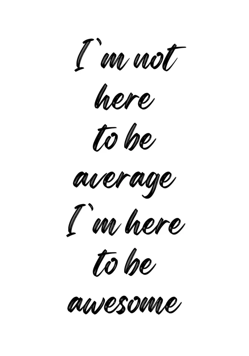 I'm not here to be average pellicola backlit da PinkCandyWalls