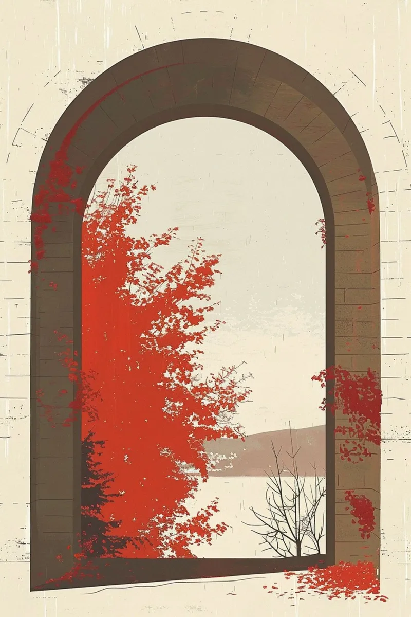 Autumn Through the Arch carta hahnemühle da Mosaic Dialogue