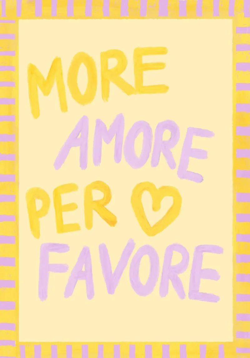 More Amore Per Favore II carta hahnemühle da Studio Dolci