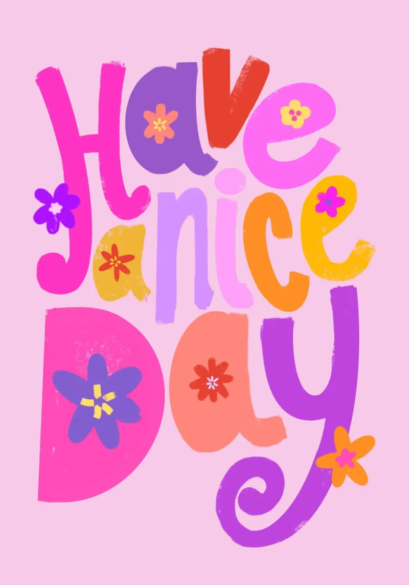 Have a nice day carta hahnemühle da Art House