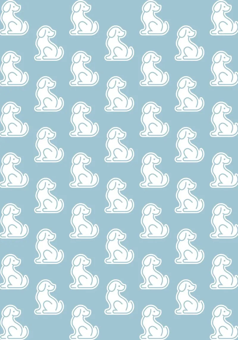 Dog Blue Pattern #1 pellicola backlit da kathrinmay