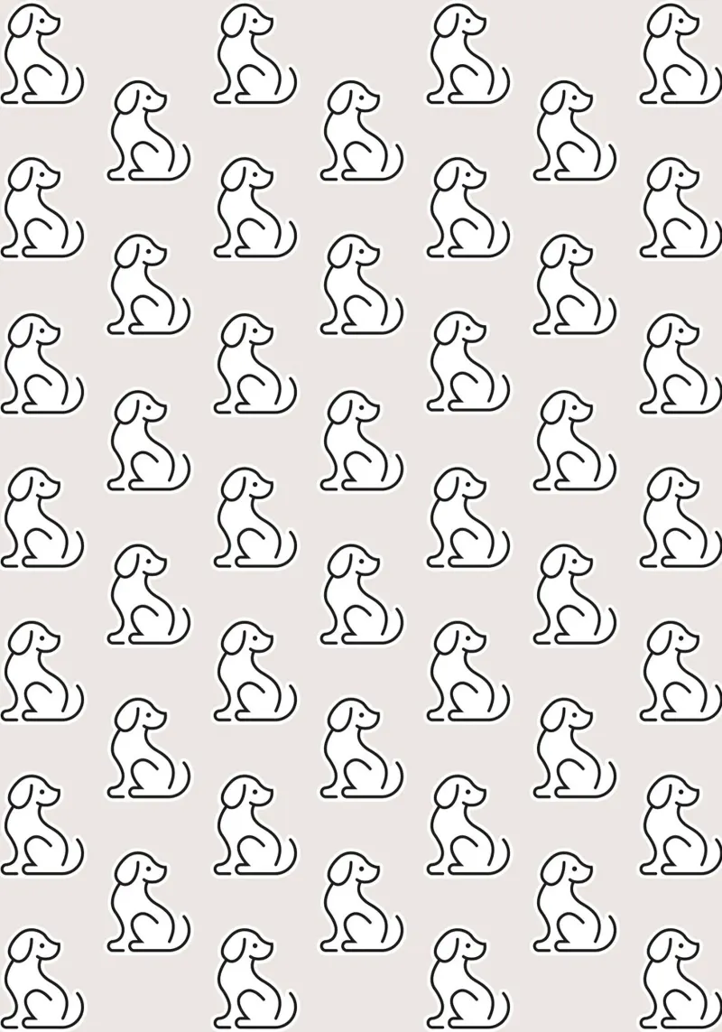 Dog Grey Pattern #1 pellicola backlit da kathrinmay