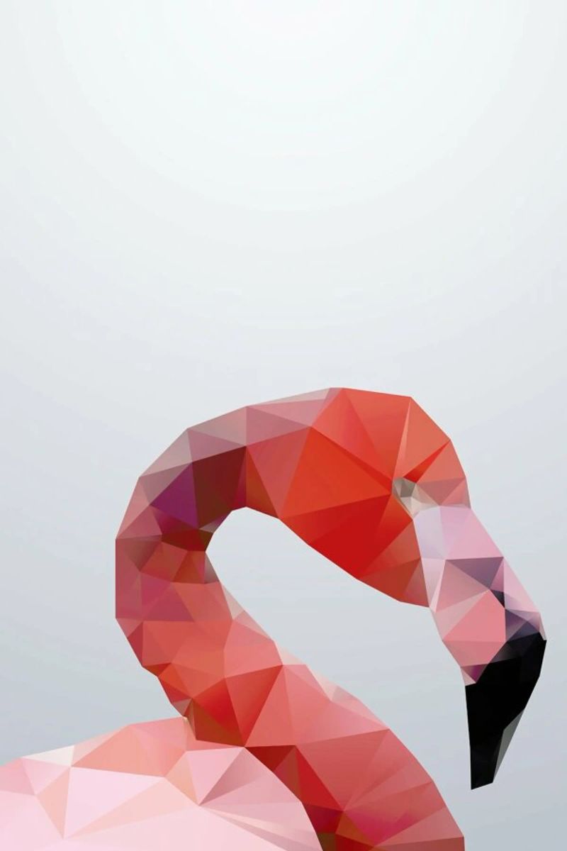 Geo Flamingo Poster von Three Of The Possessed