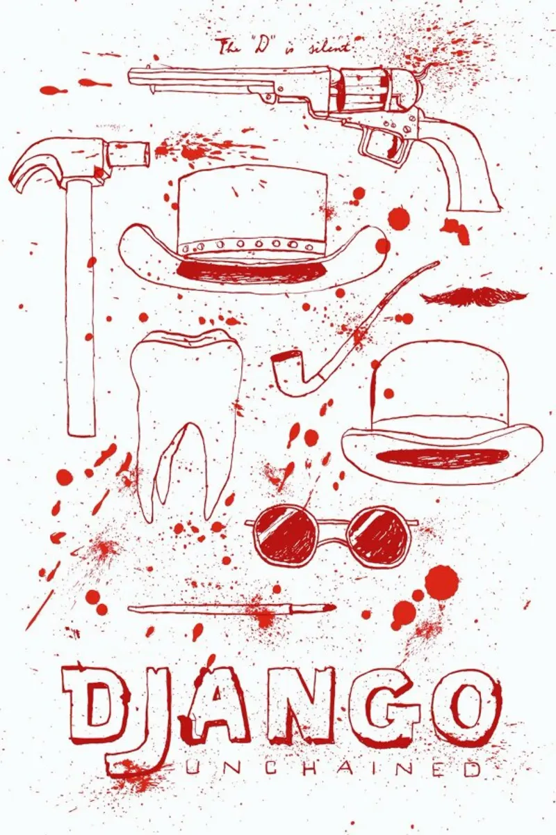 Django Unchained Acryl-Glas von Mary and the Locks