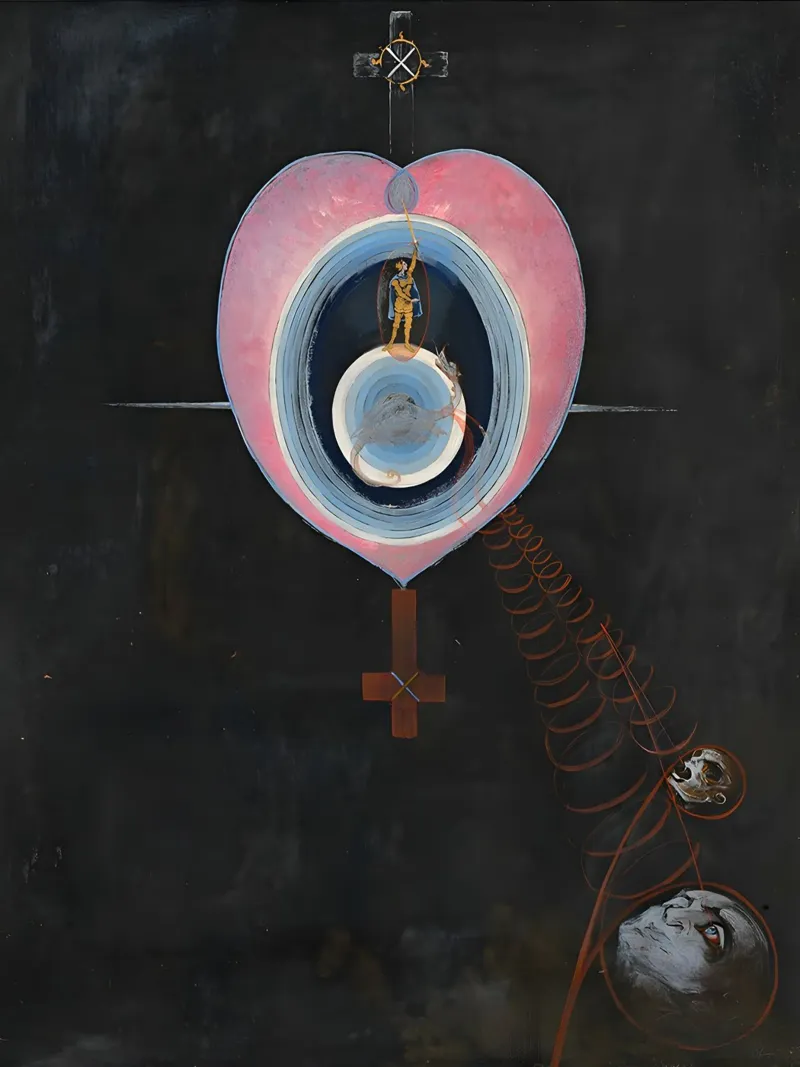 Hilma Af Klint - La colombe n° 09 Groupe IXUW n° 33 hahnemühle de William Store