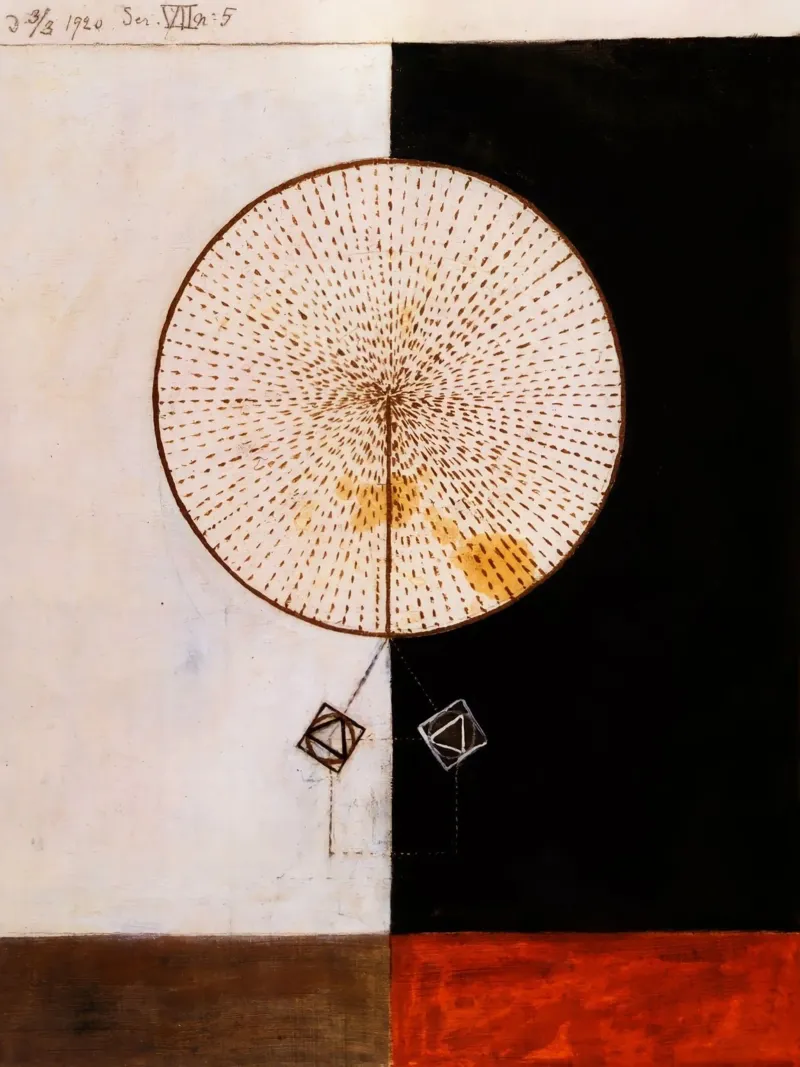 Hilma af Klint - Serie VII n. 5, 1920 pellicola backlit da William Store