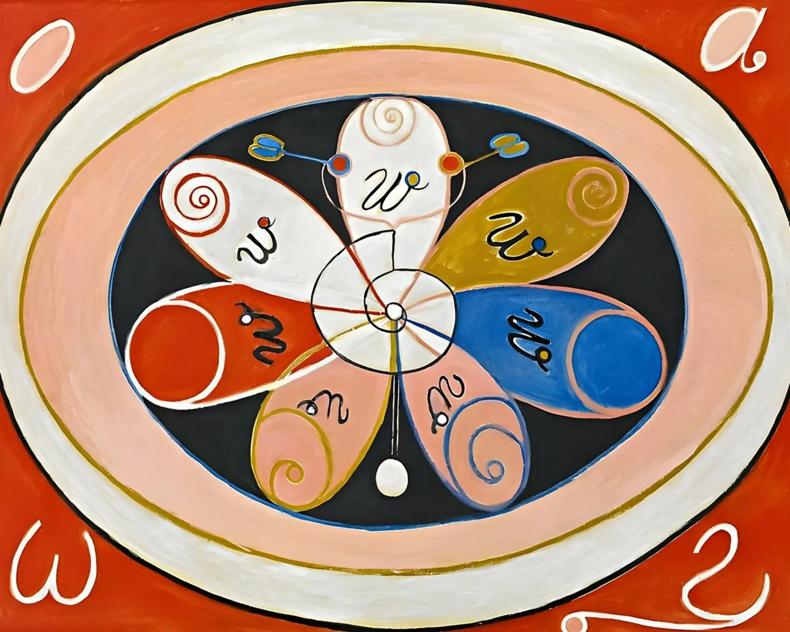 Hilma af Klint - Evoluzione n. 15 Gruppo IV pellicola backlit da William Store