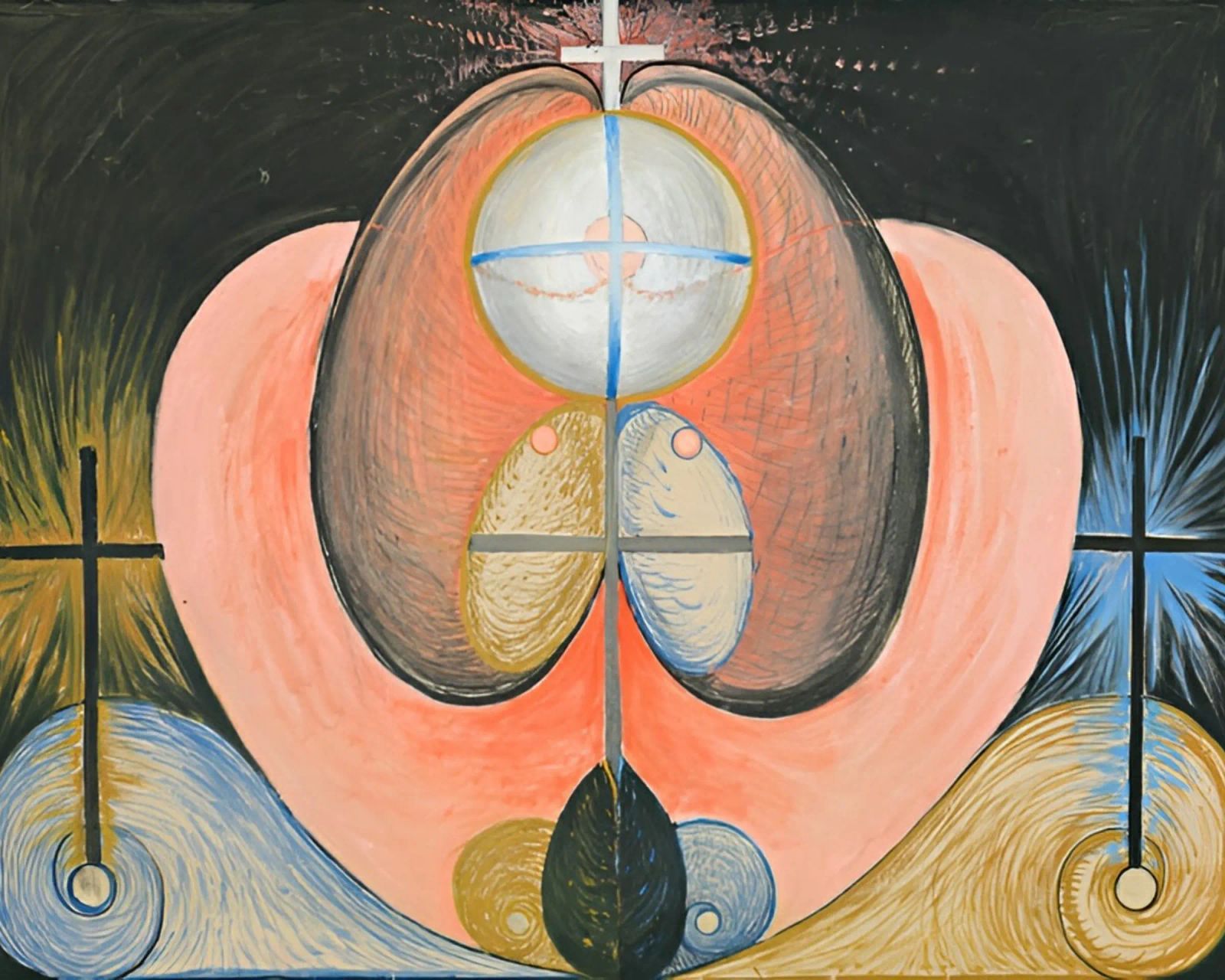 Hilma Af Klint - L'evoluzione n. 10 pellicola backlit da William Store