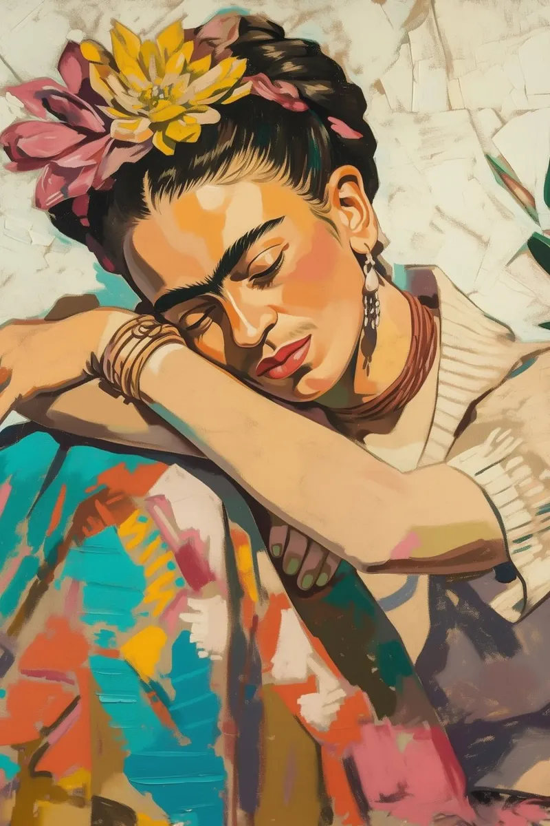 Fridas Traumlandschaft Alu-Dibond von Carinaprint