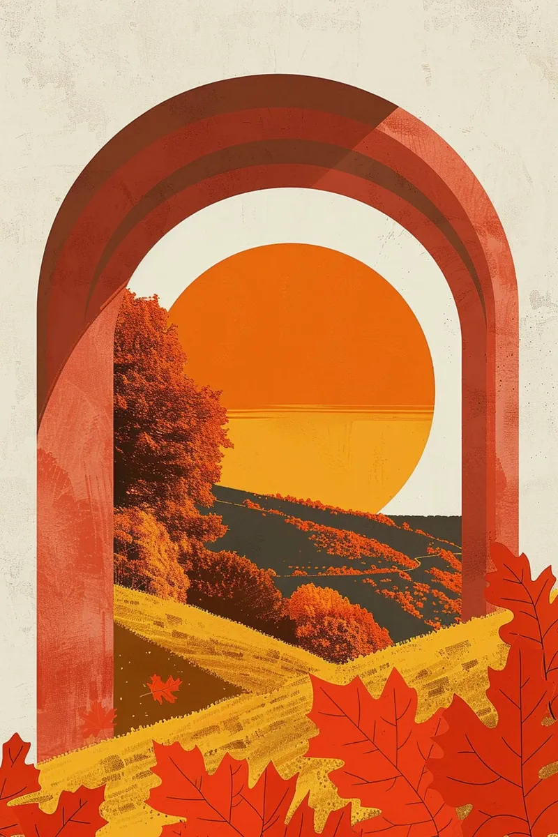 Golden Horizon Through the Arch plexiglass da Mosaic Dialogue