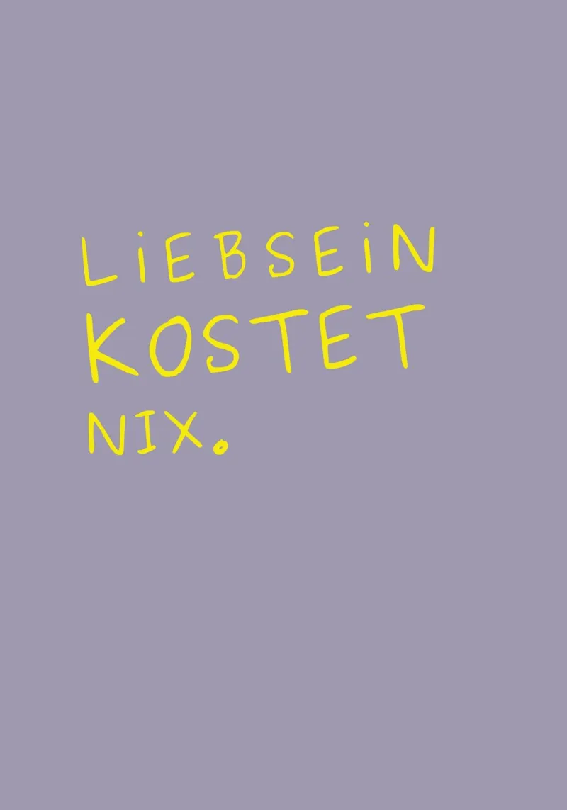 Liebsein kostet nix. plexiglass da PurePeachStudio