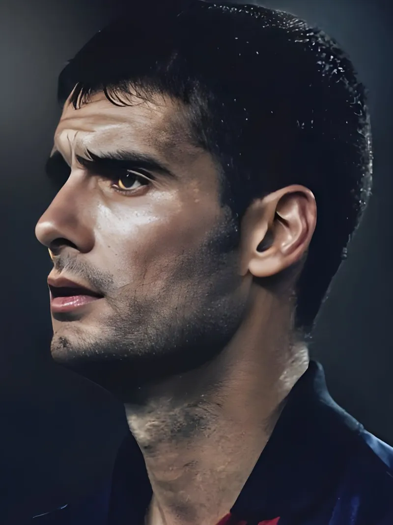 Pep Guardiola carta hahnemühle da Low poly art