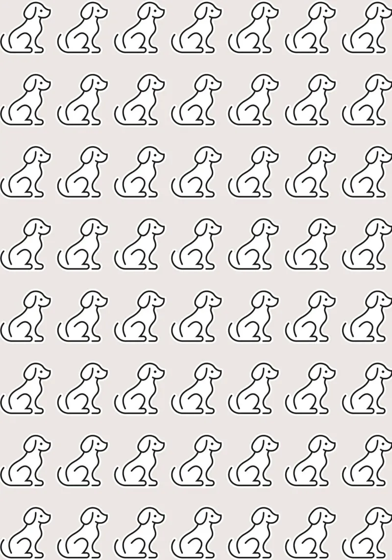 Dog Grey Pattern #2 pellicola backlit da kathrinmay