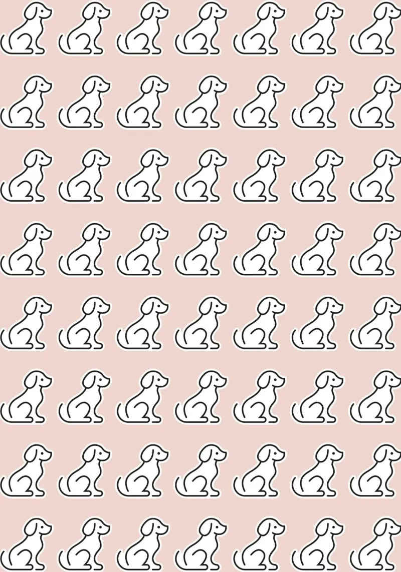 Dog Peachy Pattern #2 pellicola backlit da kathrinmay