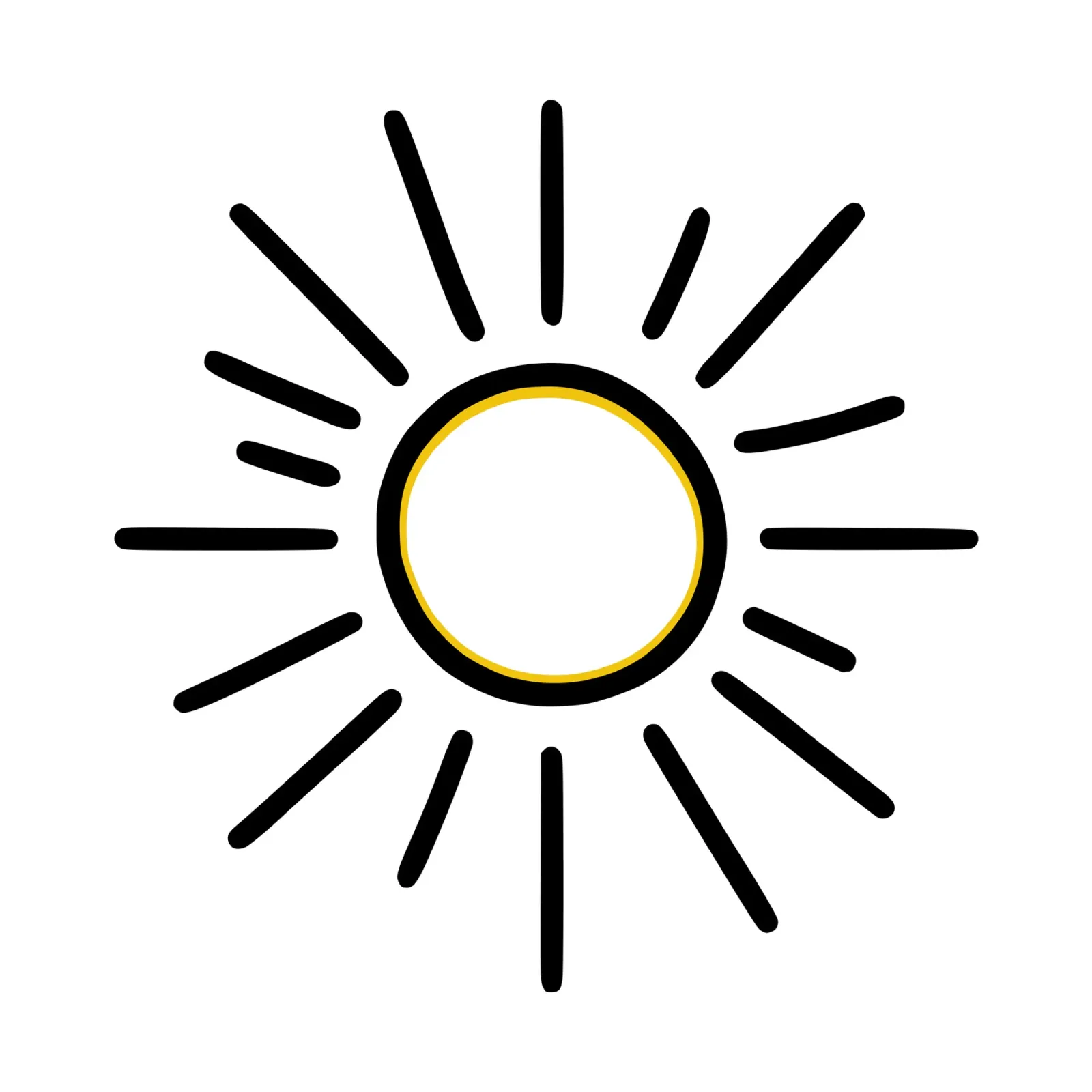 Il sole nel minimalismo: un design radioso per voi pellicola backlit da Bold & Simple