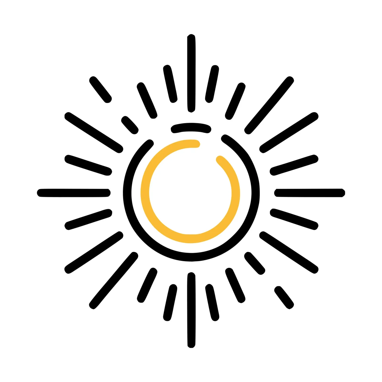 Sun in minimalism - radiant design for your home hahnemühle by Bold & Simple