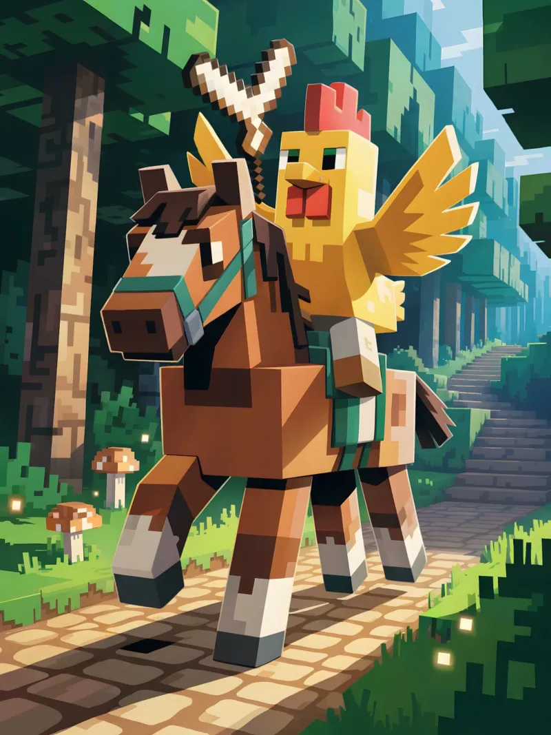 Minecraft carta hahnemühle da Cyberpunk Canvas