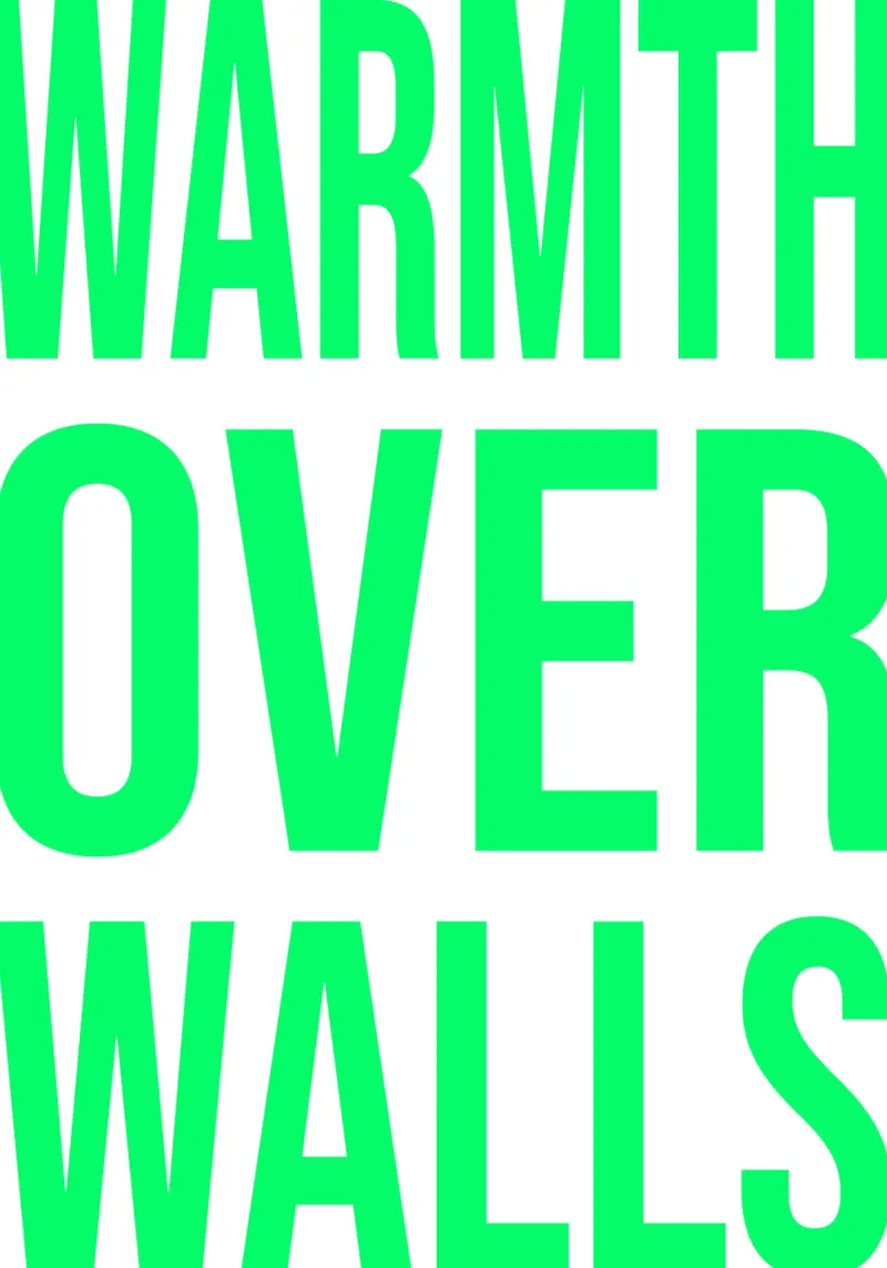 OVER series- bold letters, brave values (5 colors) pellicola backlit da FRICKE DESIGN
