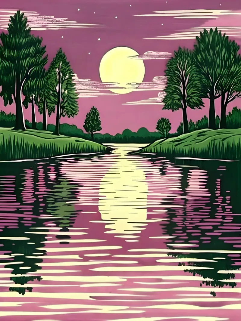 Riflesso di luna carta hahnemühle da Artistic-shop