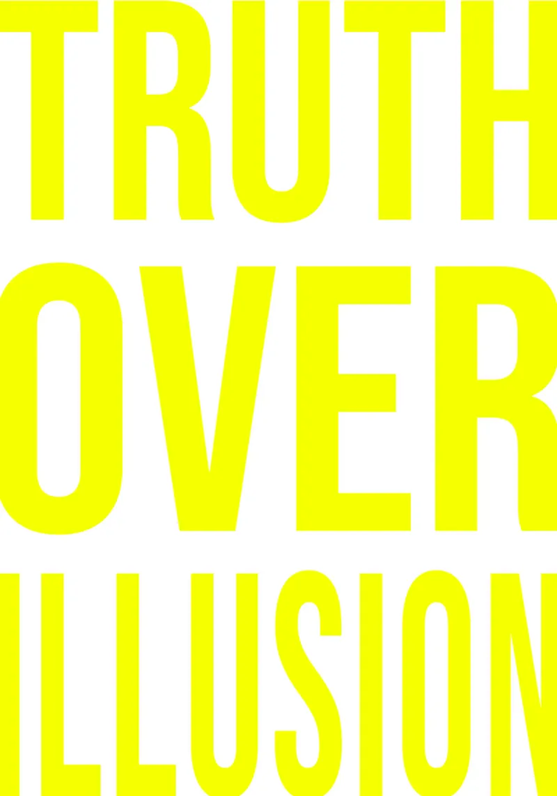 OVER series - bold letters, brave values (5 colors) pellicola backlit da FRICKE DESIGN