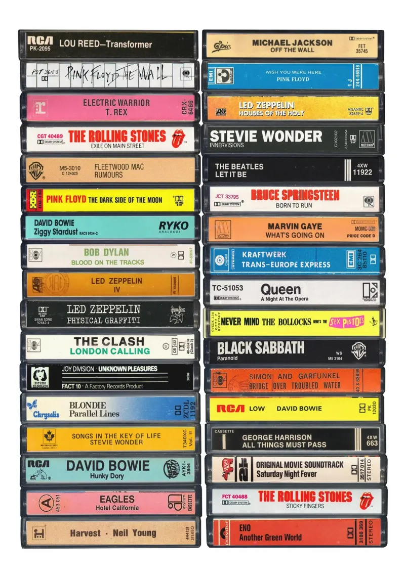 Stampa musicale anni '70 pellicola backlit da MrMustardPrints