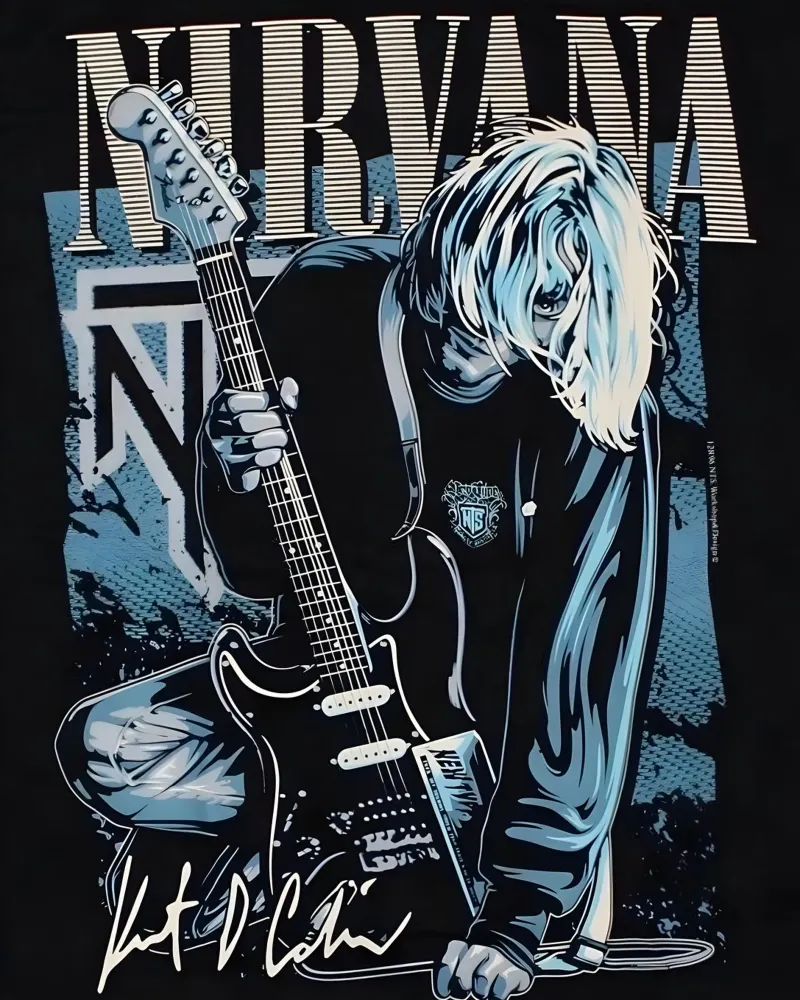 Nirvana vintage pellicola backlit da vintage