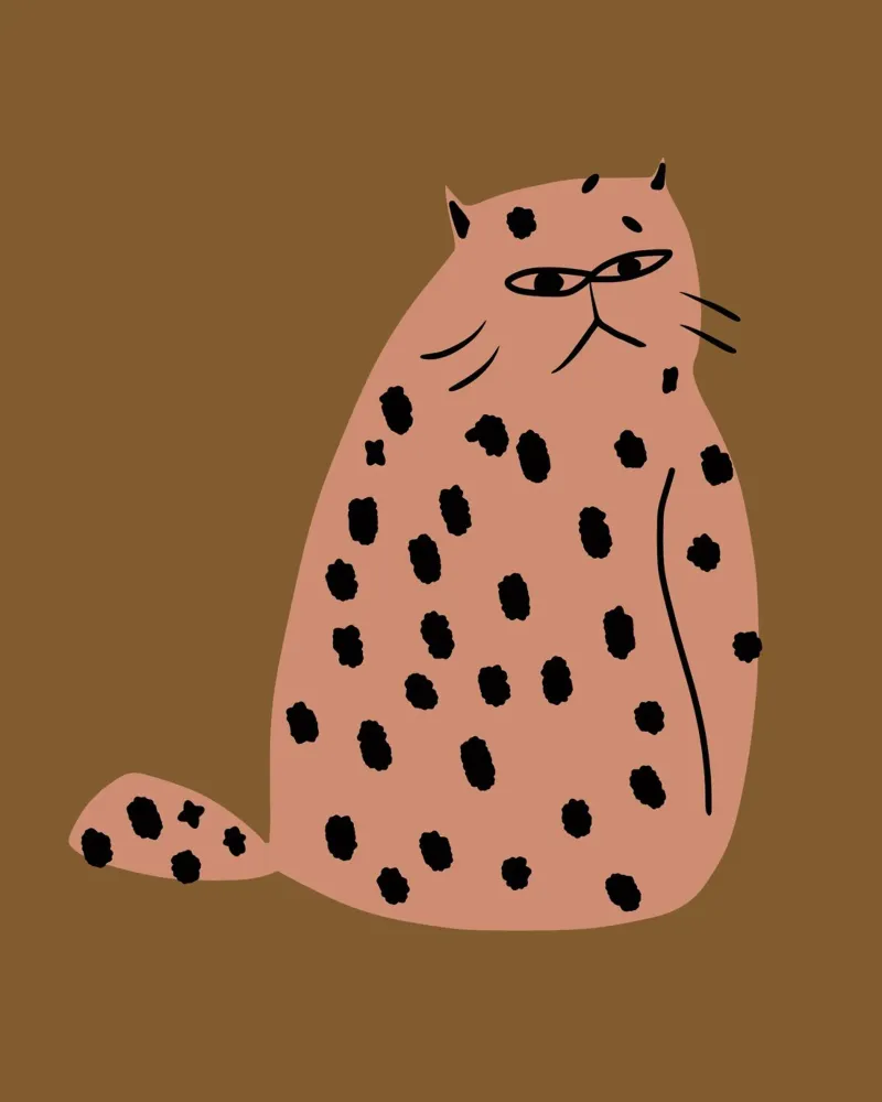 Grumpy the cat canvas by Little Dean