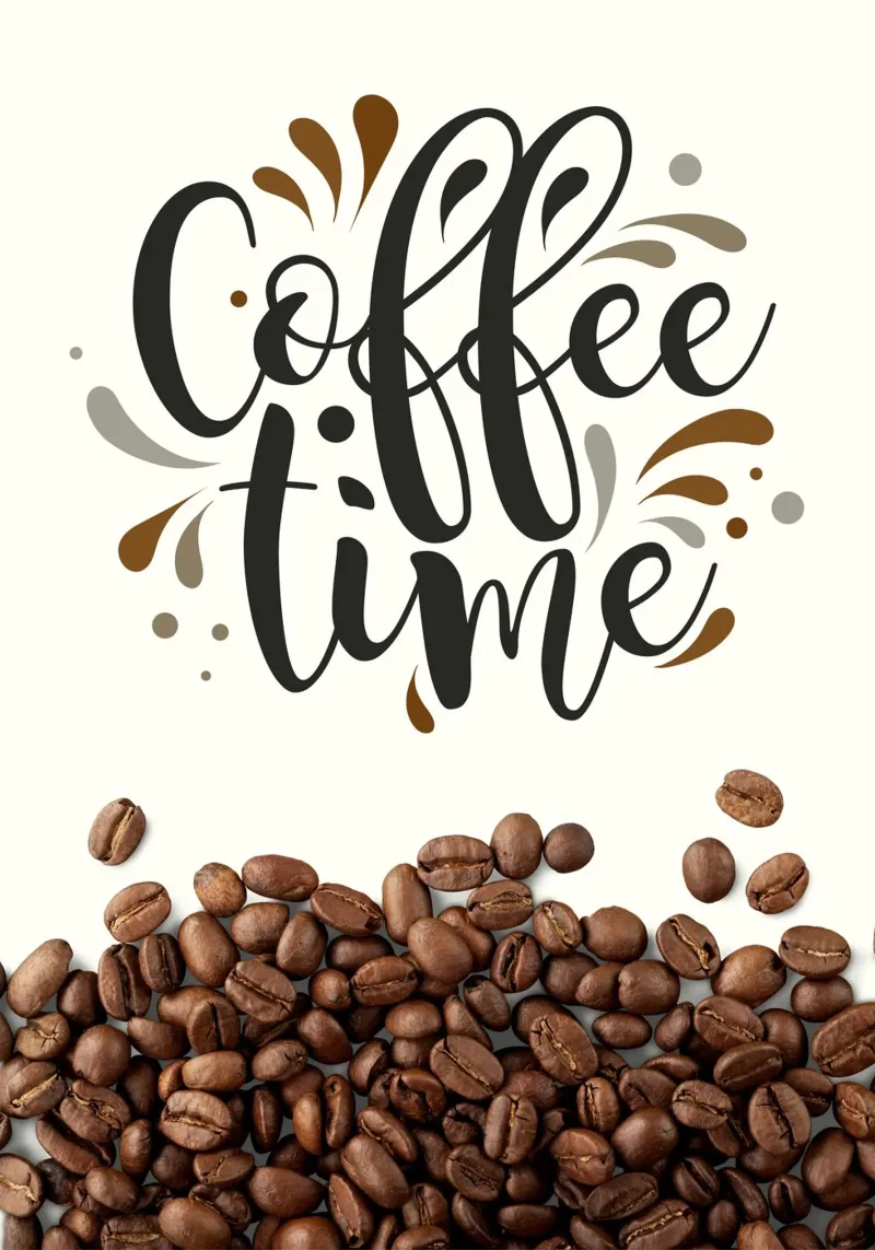 Coffee time pellicola backlit da PinkCandyWalls