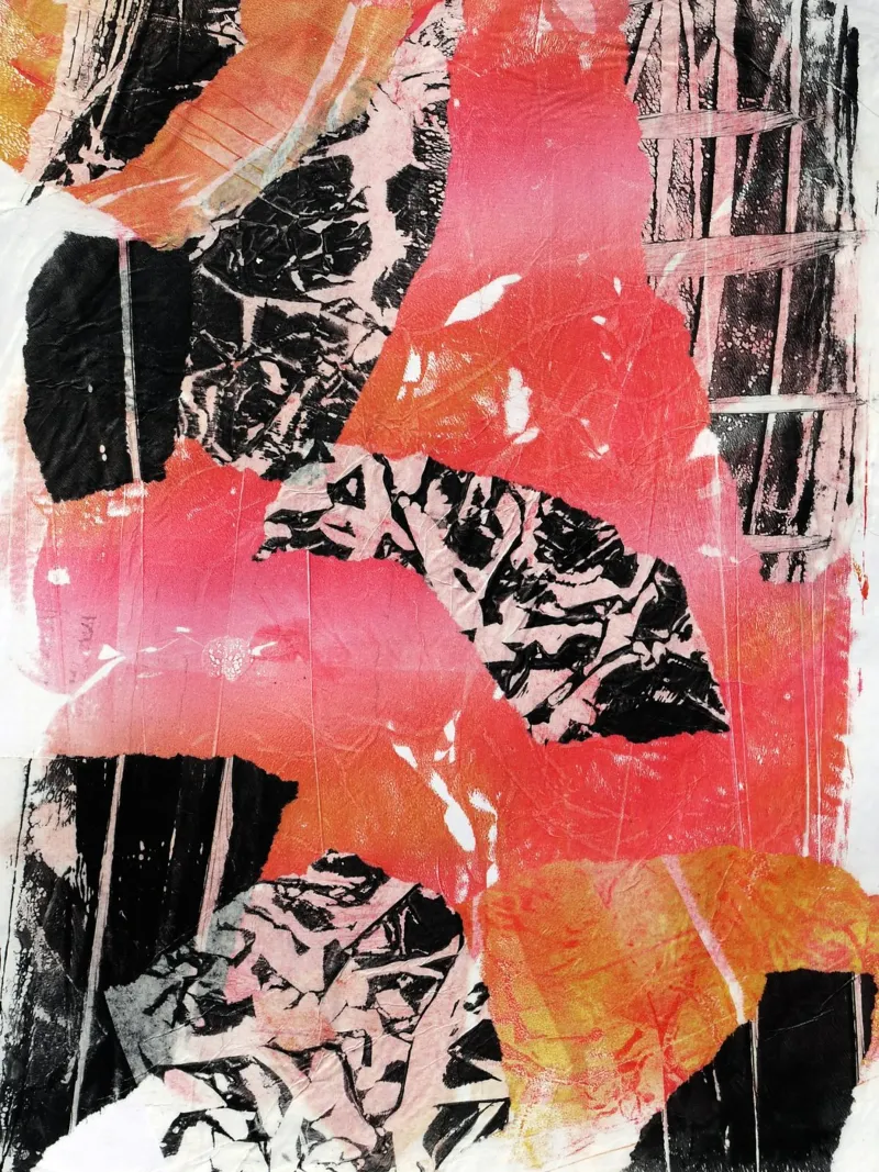 Abstract Artwork Colourful #20 pellicola backlit da kathrinmay