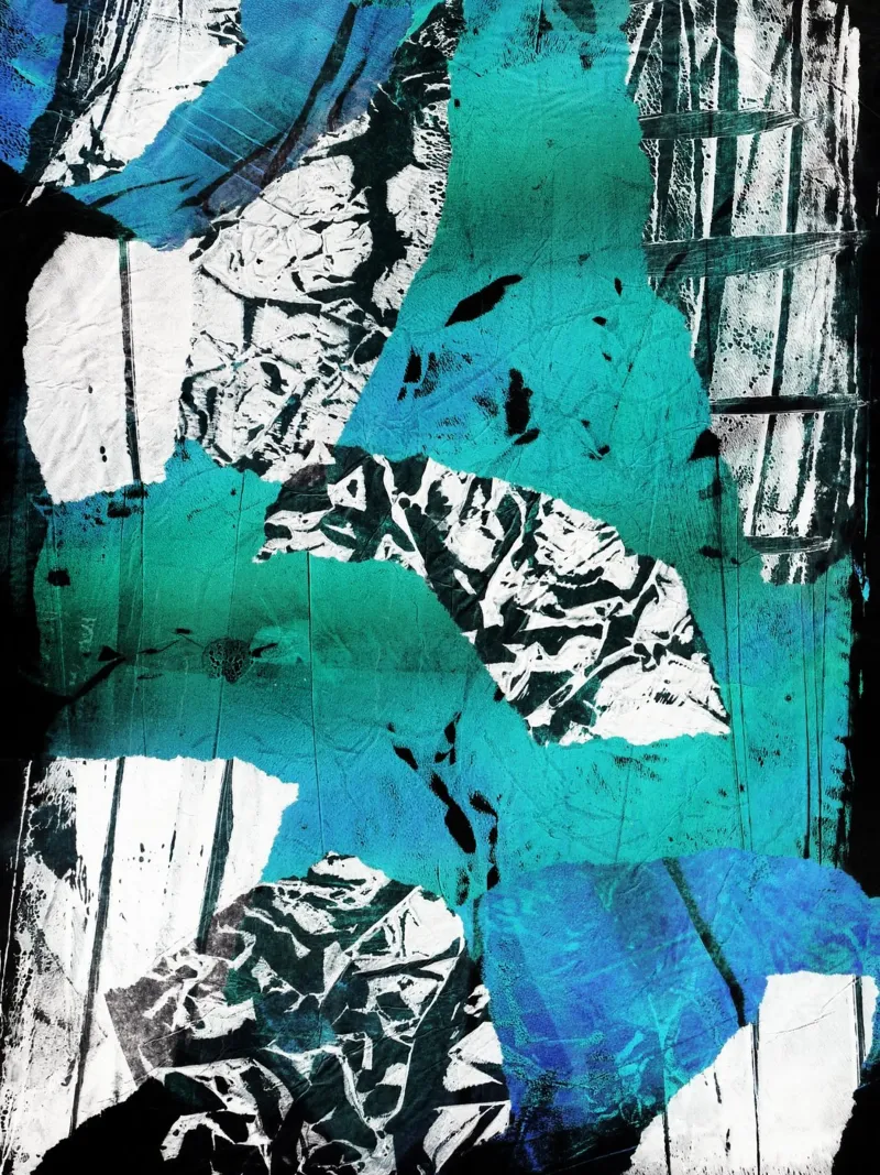 Abstract Artwork Colourful #21 pellicola backlit da kathrinmay