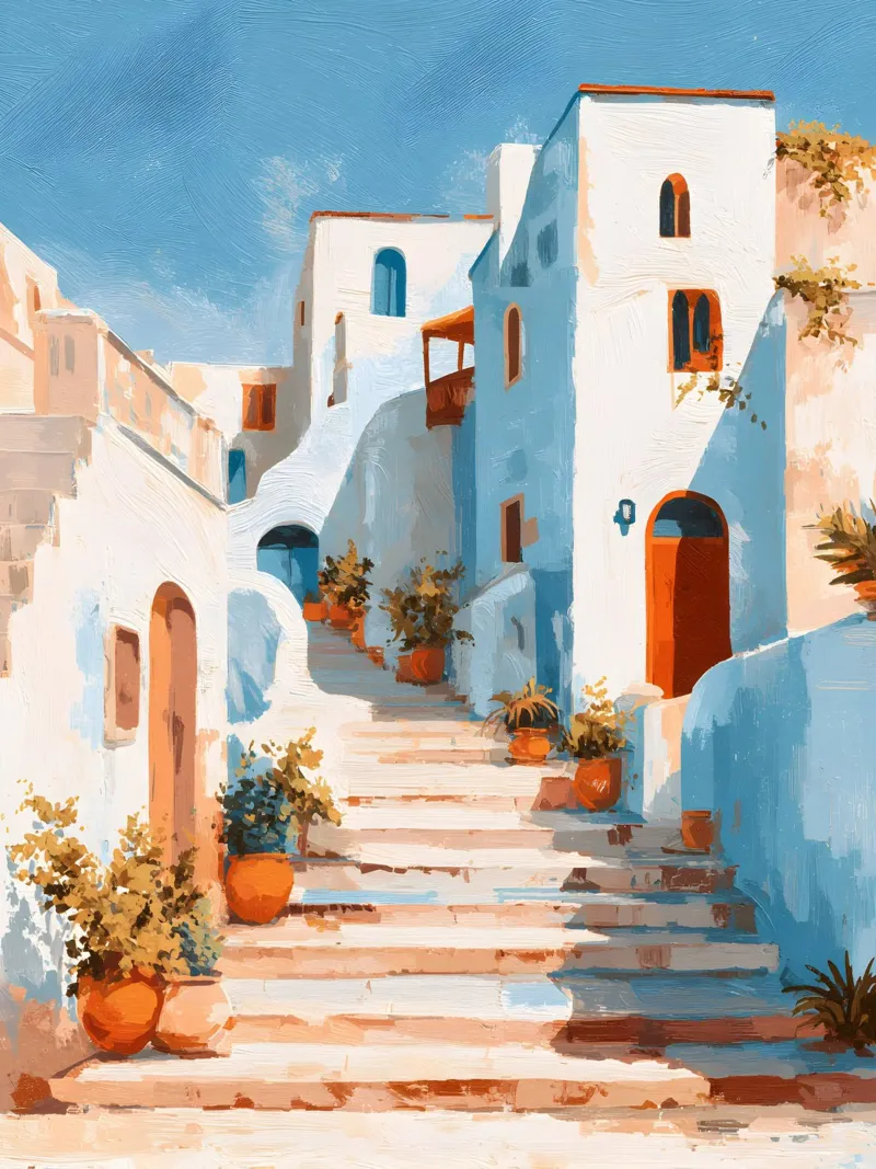 Mediterranean Steps carta hahnemühle da Gypsy Galleria