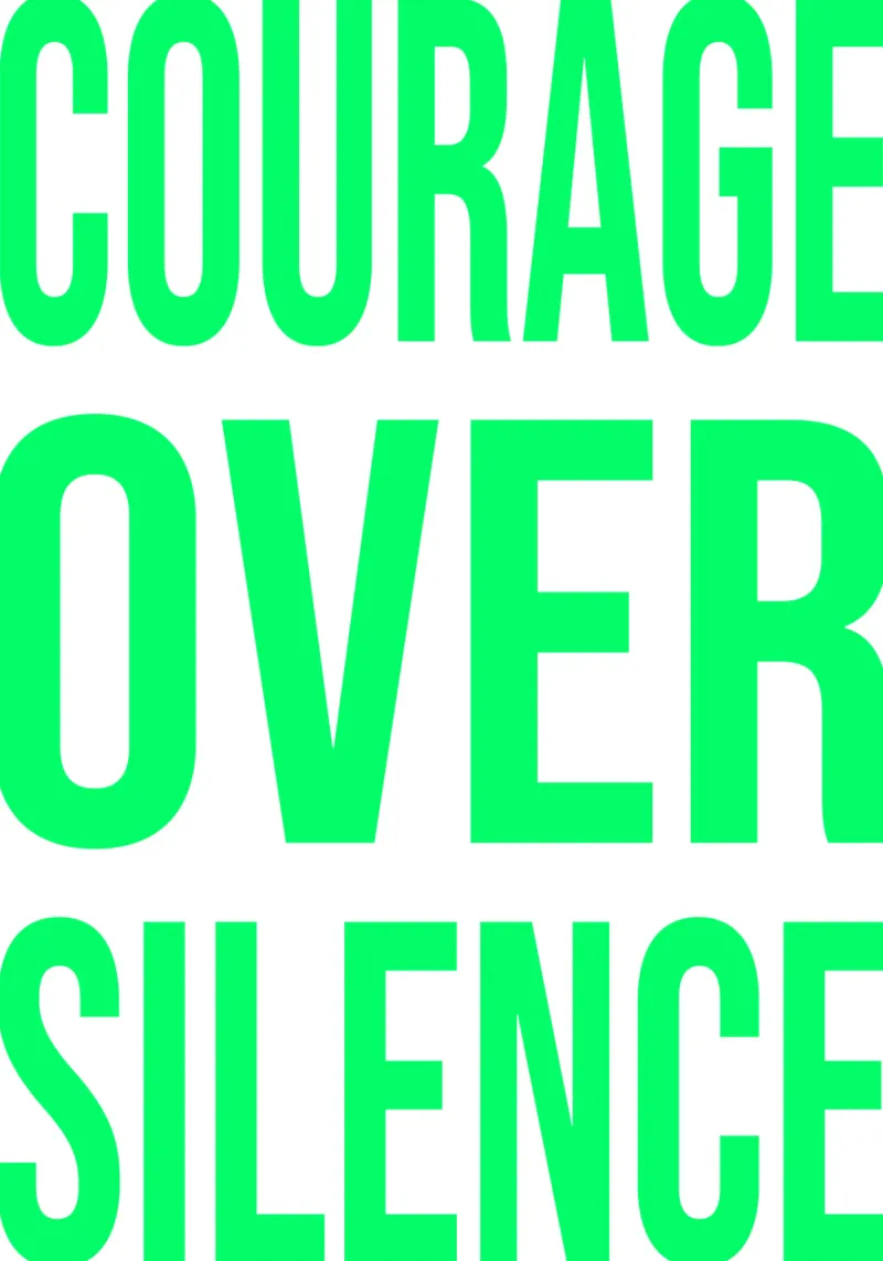 OVER Series- bold letters, brave values (5 colors) pellicola backlit da OVER SERIES