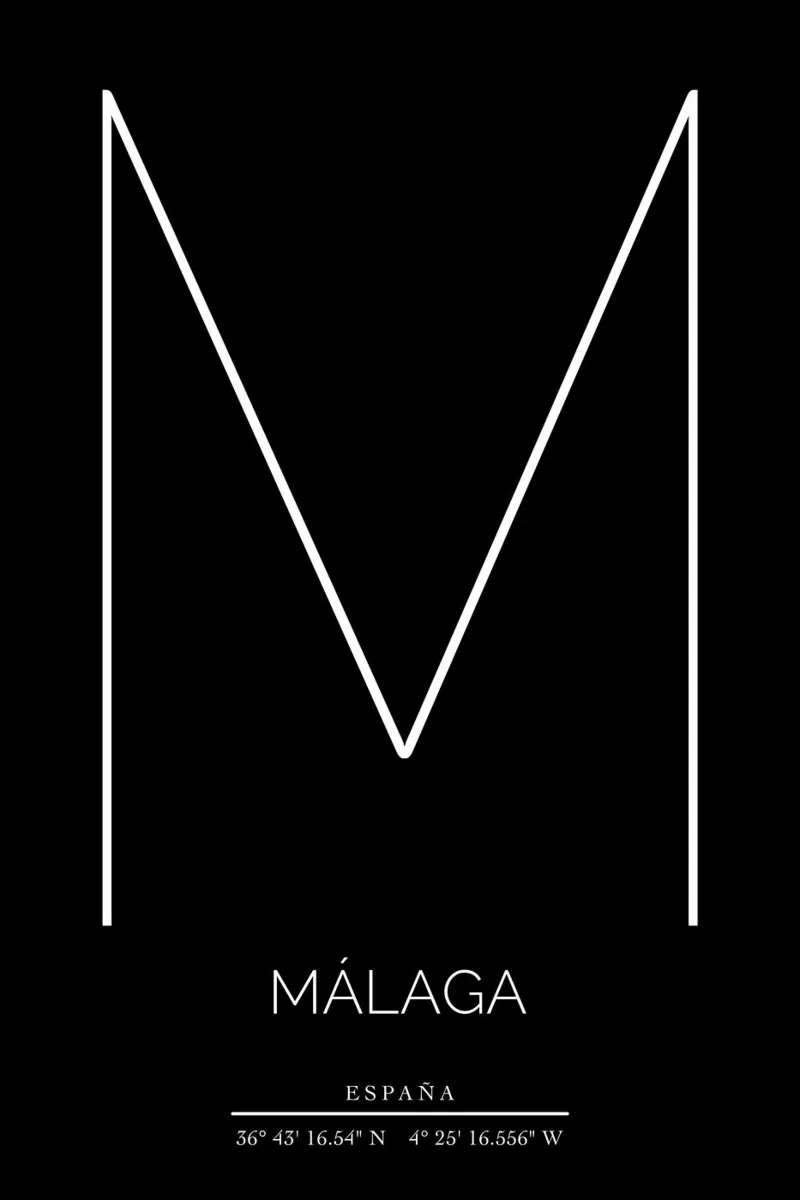MALAGA - nero alu-dibond by CityLights