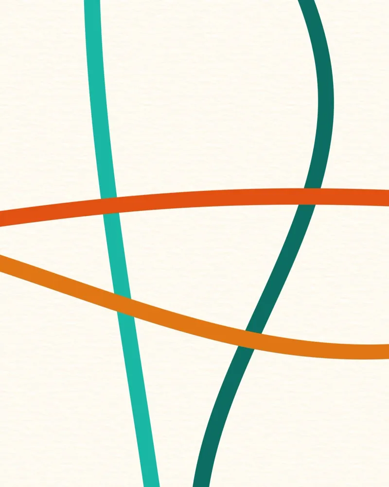 line colorful curve pannello forex da Creaton