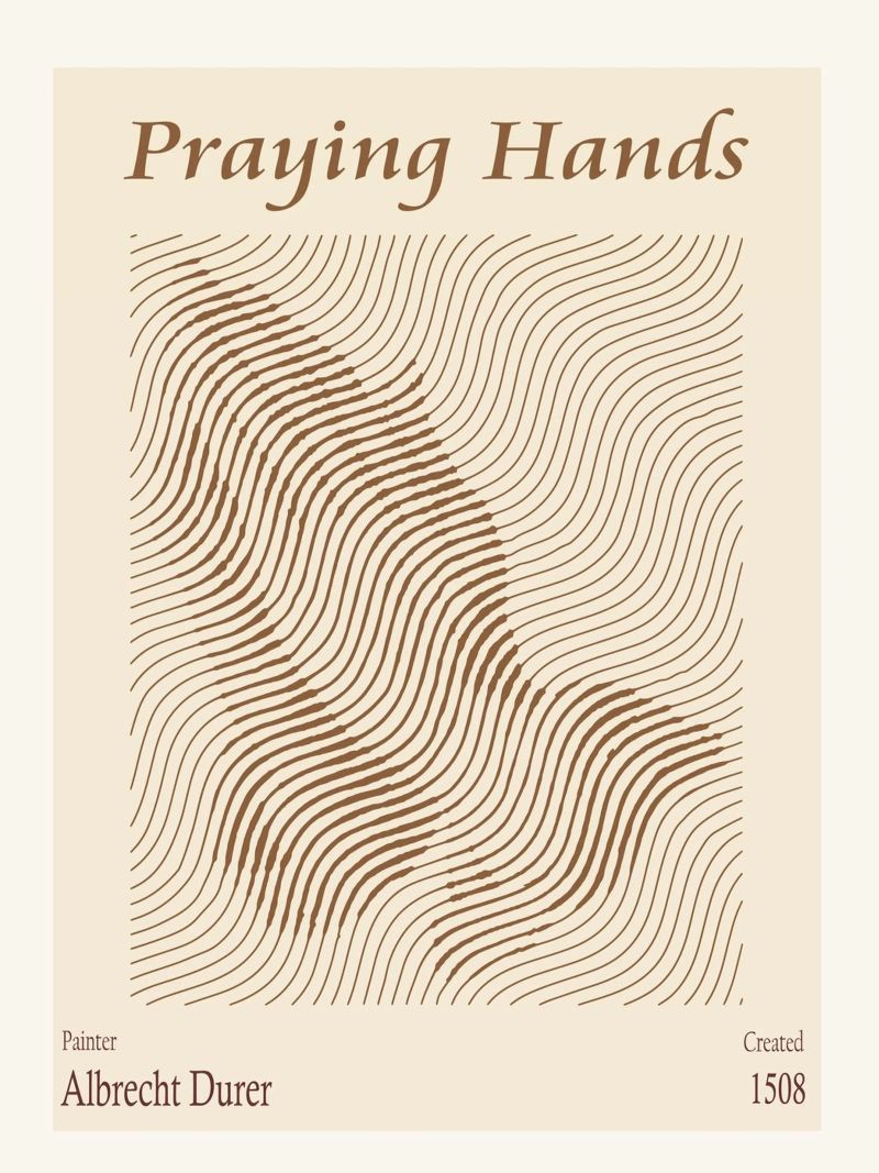 Praying Hands by Albrecht Durer poster by Doa Project