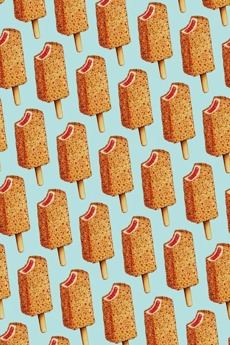 Strawberry Shortcake Popsicle Pattern alluminio dibond da Kelly Gilleran