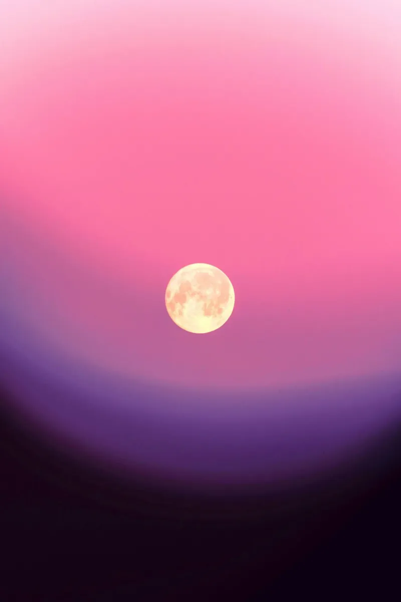 gradient pink and moon pellicola backlit da feny