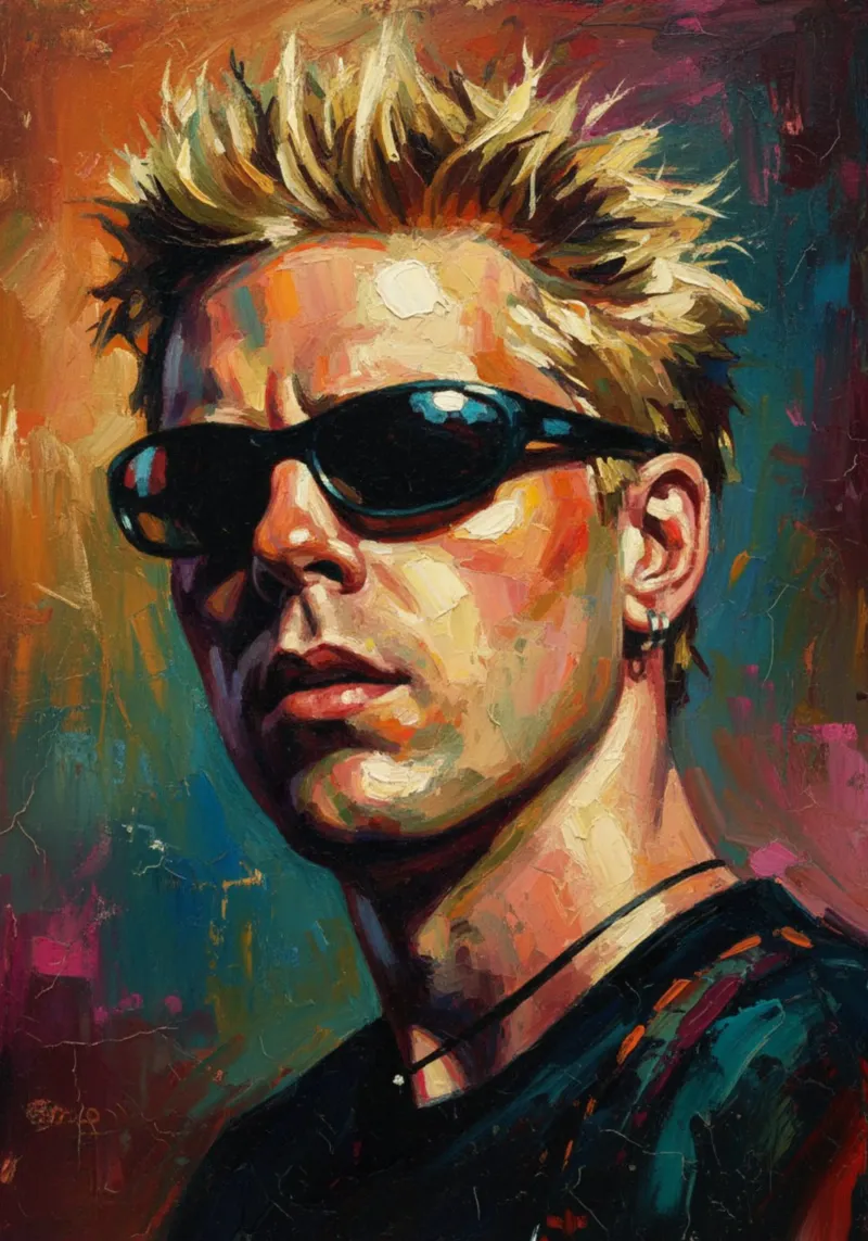 Dexter Holland The Offspring pellicola backlit da Lembayung art