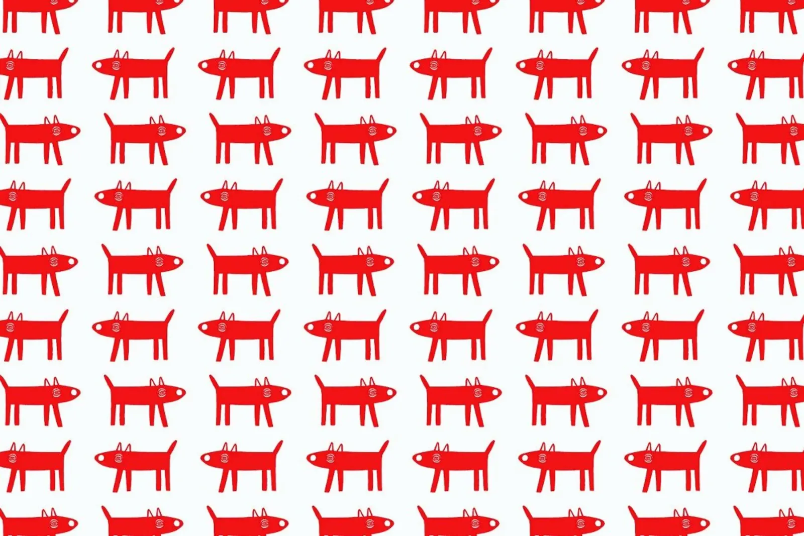 dog pattern 2 plexiglass da Studio Teer