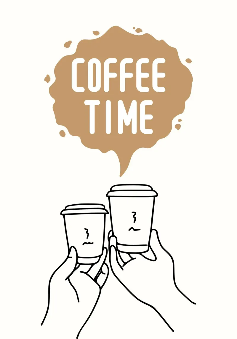 Coffee time pellicola backlit da PinkCandyWalls