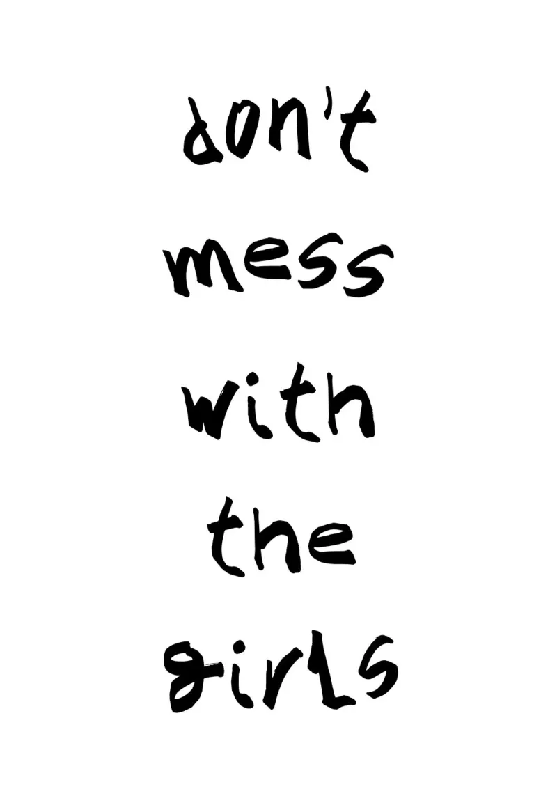 Don't mess with the girls pellicola backlit da PinkCandyWalls