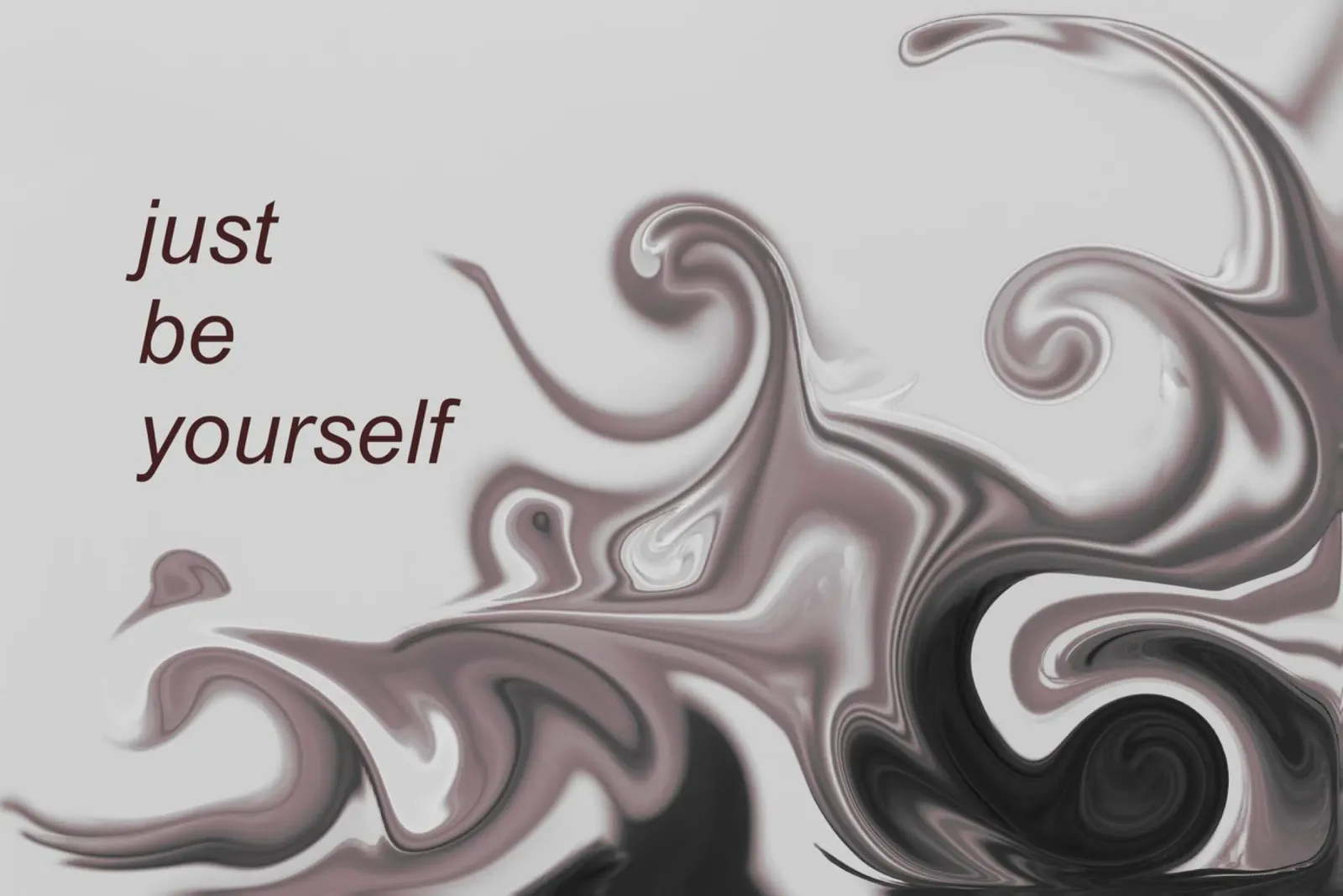 Abstraktes Muster in schwarz weiß. Mit einem Spruch. poster da Something for you