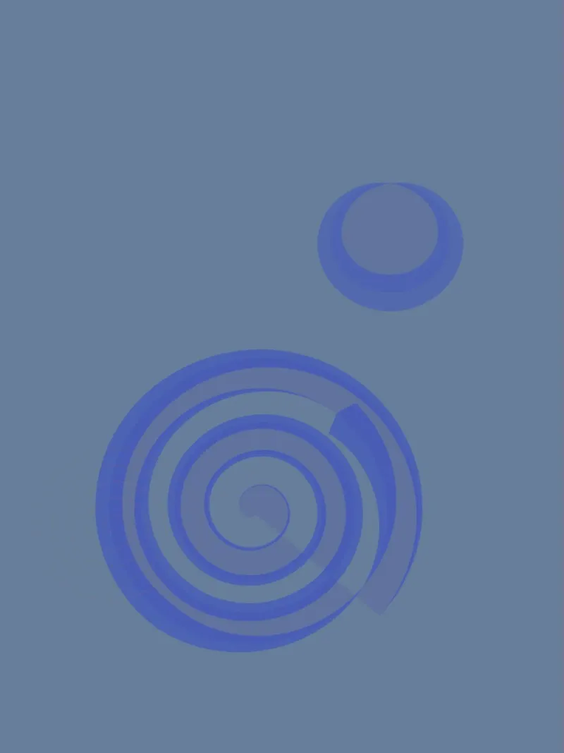 Abstract pattern with circles in blue and purple canvas by Something for you