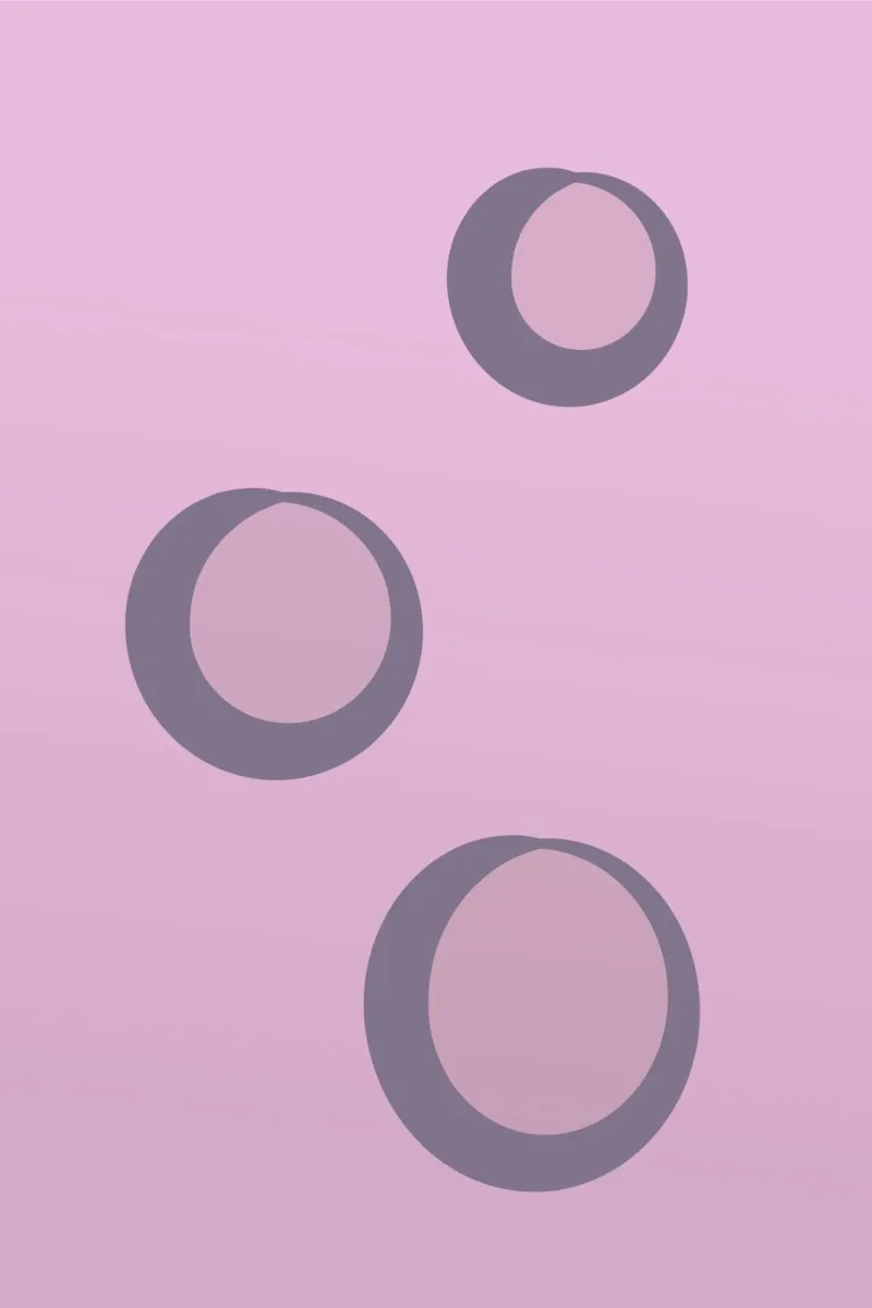 Abstract pattern with circles in pink, rose and purple. canvas by Something for you